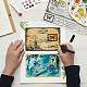 GLOBLELAND Vintage Stamps Clear Stamps for DIY Scrapbooking Decor Letters Postcards Transparent Silicone Stamps for Making Cards Photo Album Decor 14.8×21 cm DIY-WH0371-0025-2