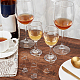Ciondoli per bicchiere di vino a cuore acrilico trasparente AJEW-AB00112-4