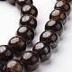 Redondas hebras de perlas naturales bronzite G-J346-09-10mm-1