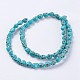 Chapelets de perles en turquoise synthétique G-E456-04A-6x8mm-2