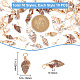 100 pièces 10 styles pendentifs en coquillage naturel PALLOY-AB00159-2