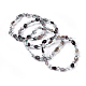 Bracelets extensibles en perles de quartz naturel lodolite BJEW-K213-07-1