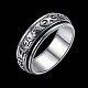 Новые моды thai 925 кольца из стерлингового серебра RJEW-BB33707-7-2