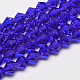 Imitate Austrian Crystal Bicone Glass Beads Strands GLAA-F029-4x4mm-06