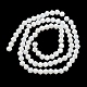 Brins de perles de verre galvanisées de couleur unie opaque GLAA-F029-P4mm-C15-2