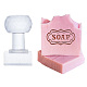 Klare Seifenstempel aus Acryl mit kleinen Griffen DIY-WH0444-008-1