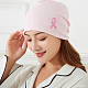 Fingerinspire 30 Stück rosafarbene Band-Brustkrebs-Bewusstseins-Stoffflicken PATC-FG0001-48-4