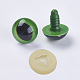 クラフト用品プラスチック人形の目パーツ  パッド付き  ぬいぐるみの目  安全の目  グリーン  15mm  ピン：5.5mm DIY-WH0045-25F-2
