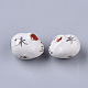 Handmade Porcelain Beads PORC-N004-81-4