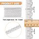 Nbeads 8 m Polyester-Spitzentrimmerband für Vorhänge DIY-NB0008-30C-2