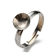 Componentes de anillos de dedo de 304 acero inoxidable ajustables STAS-E163-97P-2