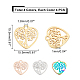 DICOSMETIC 16pcs 4 Colors 304 Stainless Steel Heart Tree Charms Tree of Life Pendants Family Tree Charms Hollow Plant Pendants for Necklace Bracelet Jewelry Making STAS-DC0002-83-3