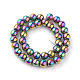 Electroplate Glass Beads Strands EGLA-R047-8mm-02-2