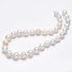 Hebras de perlas keshi de perlas barrocas naturales PEAR-R064-10-4
