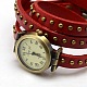 Модные обертывания стиль кожа римские цифры часы браслеты WACH-M054-01-2