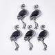 Synthetic Blue Goldstone Brooches/Pendants G-S353-06C-1