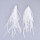 Nappine di piume di struzzo grandi decorazioni pendente FIND-S302-08A-2