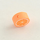 Ручная полимерная глина оранжевые бусины CLAY-Q170-07-2
