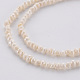 Fili di perle di perle d'acqua dolce coltivate naturali PEAR-S016-001-3