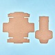 クラフト紙ギフトボックス  折りたたみボックス  正方形  バリーウッド  完成品：15x15x6.3cm 内側のサイズ：13x13x6cm 展開サイズ：43.1x43.1x0.03cmと37.5x24x0.03cm CON-K006-06A-01-2