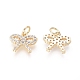 Charms in ottone ZIRC-L087-018G-2