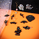 Olycraft 12pcs tema de halloween moldes de silicona kit de moldes de fundición de joyería de resina con herramientas 153 piezas en total para proyectos de arte y fabricación de joyas de resina epoxi DIY-OC0001-10-5
