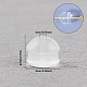 Chgcraft 90pcs dadi auricolari in silicone morbidi cuscinetti auricolari trasparenti sostituzioni di sicurezza cuscinetti per orecchini SIL-CA0001-01-5