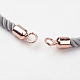 Nylon Twisted Cord Bracelet Making MAK-K007-05RG-2