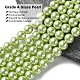 Umweltfreundliche runde Perlenstränge aus gefärbtem Glasperlen HY-A002-8mm-RB065-3