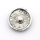 Antique Silver Zinc Alloy Rhinestone Jewelry Snap Buttons SNAP-L002-30-NR-2