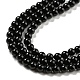 Brins de perles d'onyx noir naturel G-Q004-C01-01-4