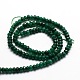 Chapelets de perles en rondelles en jade de Malaisie naturel teint G-E316-2x4mm-05-2