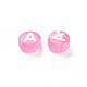 Transparent Pearl Pink Acrylic Beads TACR-YW0001-08J-3