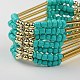 Multi strand Glass Seed Beads Bracelets BJEW-JB01288-01-4