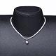 Collares de perlas de vidrio perlas collares NJEW-JN02564-5