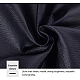イミテーションレザー  服飾材料  長方形  ブラック  33x140cm DIY-BC0010-38-5