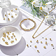 BENECREAT 48Pcs 4 Style 18K Gold Plated Alloy Beads FIND-BC0002-72-5