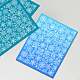 シルクスクリーン印刷ステンシル  木に塗るため  DIYデコレーションTシャツ生地  雪の結晶模様  100x127mm DIY-WH0341-328-6