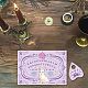 Ensemble de planche de divination radiesthésie pendule DJEW-WH0324-022-6