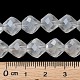 Chapelets de perles en verre transparent électrolytique EGLA-I019-AB02-6