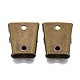 Iron Bolo Tie Slide Clasp, for Bolo Tie Making, Antique Bronze, 23x20x8mm, Hole: 2.5x4.5mm, Inner Diameter: 2.5x12mm
