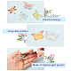 Arricraft 40 шт. красочные подвески в виде бабочки и стрекозы RESI-AR0001-15-4