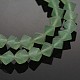 Cubo verde naturale perline avventurina fili G-N0154-38-1