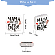 CHGCRAFT Word Mama Needs Coffee Silicone Beads SIL-CA0002-73-2