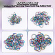UNICRAFTALE 160 Pcs 4 Sizes Stainless Steel Open Jump Rings 3.5-10mm Round Rings Rainbow Color Jump Rings for Jewelry Making Connector Rings for DIY Craft Earring Bracelet Jewelry Making STAS-UN0044-89-5