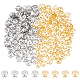 UNICRAFTALE About 240pcs Stainless Steel Spacer Bead Caps 2 Colors Flower End Cap Spacers Golden Caps Spacer Beads Jewelry Making Metal Bead Caps for Bracelet Necklace 6mm Diameter STAS-UN0007-53-1