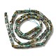 Brins de perles turquoises africaines naturelles (jaspe) G-B064-A13-3