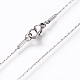 304 Stainless Steel Coreana Chain Necklaces NJEW-L160-011P-1