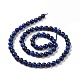 Chapelets de perles en lapis-lazuli naturel G-P348-01-6mm-2