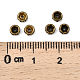 Perline distanziatori strass in ottone&nbsp;RB-A014-Z4mm-01AB-NF-3